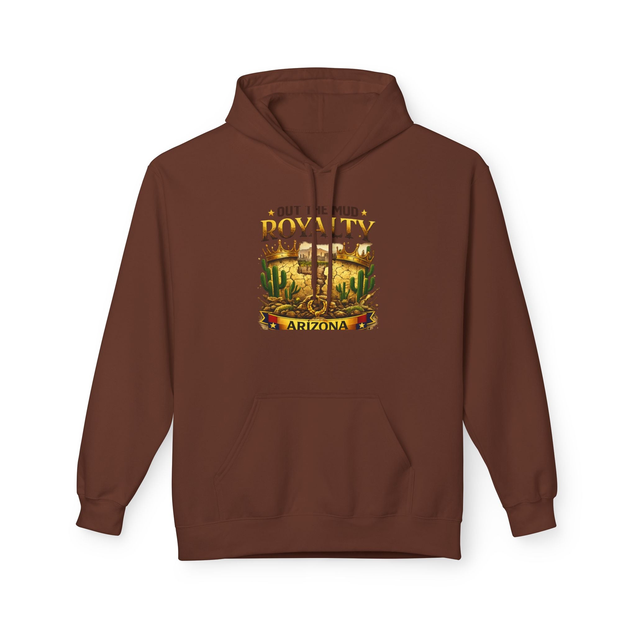Arizona Desert 'Out in the Mud, Royalty' Hoodie — Western Cactus Graphic
