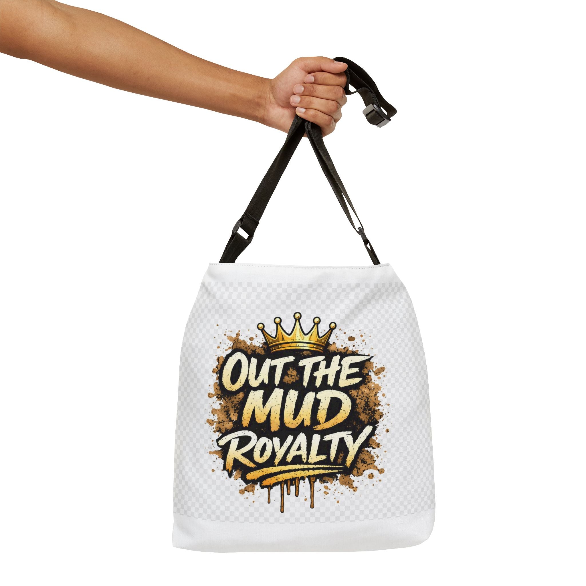 Out the Mud Royalty Adjustable Tote Bag – Urban Crown Graphic Shoulder Bag