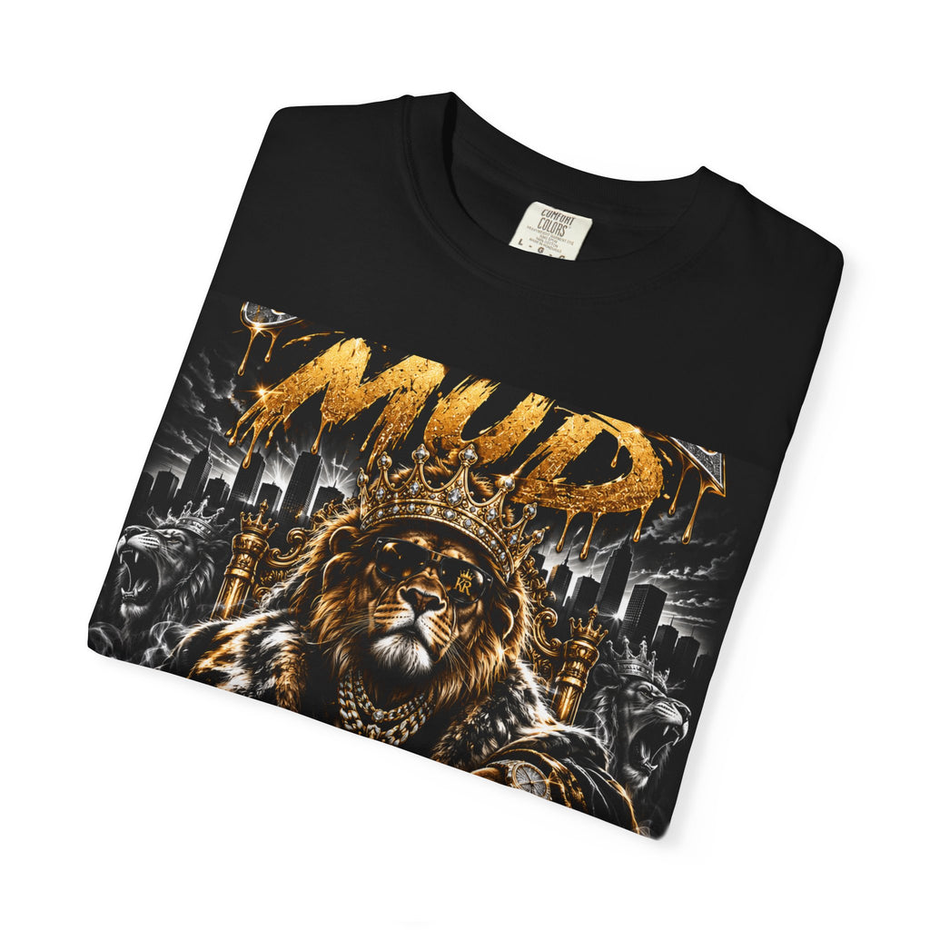 Royalty King Lion T-Shirt — Gold Crest Graphic Tee
