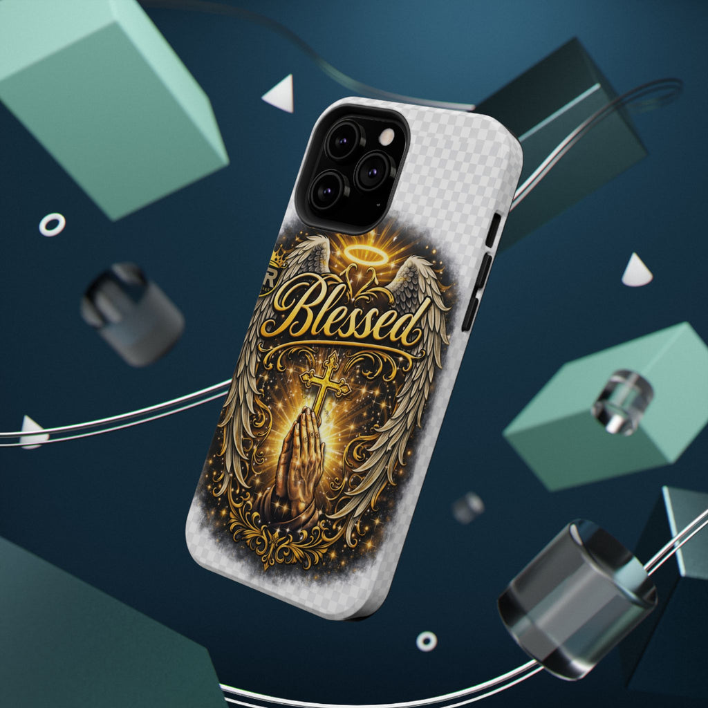 Blessed Cross Phone Case — Impact-Resistant Religious iPhone Case